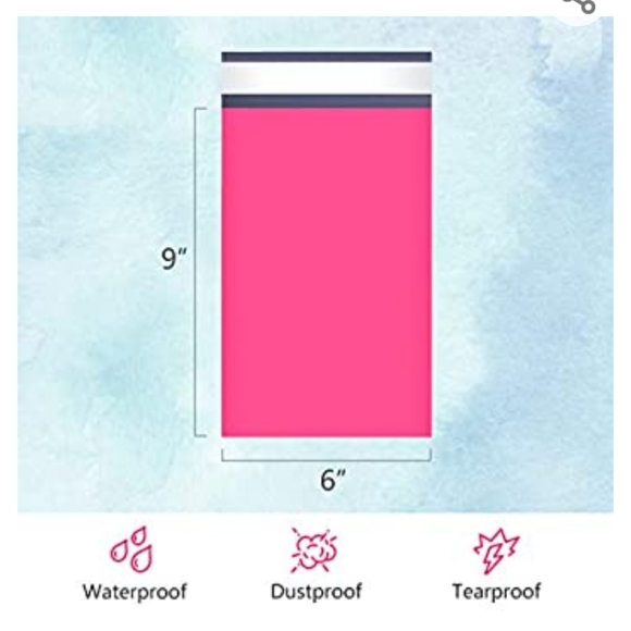 Poly Mailers 50pc Starter Pack w/Stickers - Picture 3 of 16